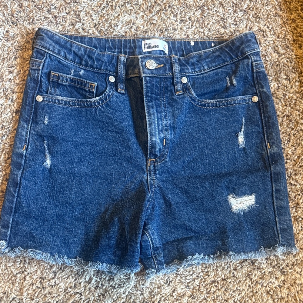 Epic Threads Blue Denim Shorts